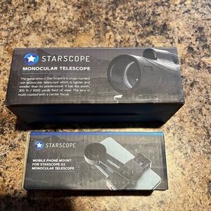 Monocular Telescope with Phone Mount - Black